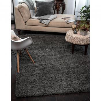Modern Grey 5cm Thick Shag Rug
