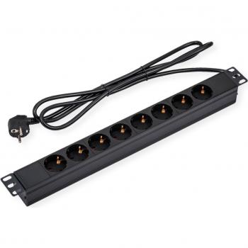 VALUE 19 Rack-Steckdosenleiste 8-fach 1.8m Zuleitung
