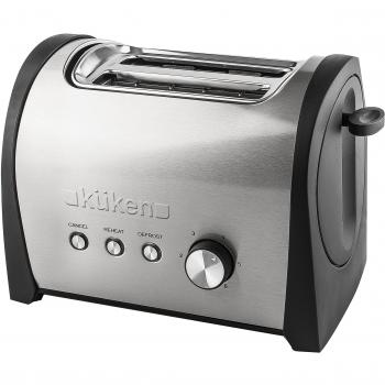 Tostadora Inoxidable 800W para 2 piezas Kuken
