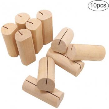 10 PCS Wooden Photo Holders for Events