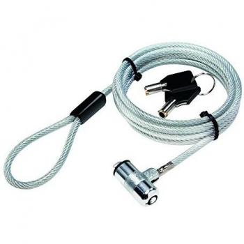 LogiLink NBS009 Besonders Dünne Notebook-Diebstahlsicherung, Sicherheitsschloss mit 2 Schlüsseln Silber