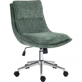 Système Chaise de Bureau Vert Réglable et Pivotant 5 Roulettes