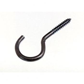 Professional Grade Screw-in Hooks 100mm x 18 (7.2mm Dia.) BZP Zinc Plated Steel (Pack of 200)