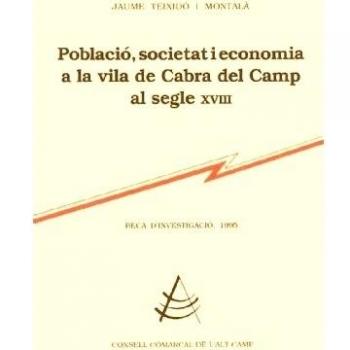 Població, societat i economia a la vila de cabra del camp al segle xviii