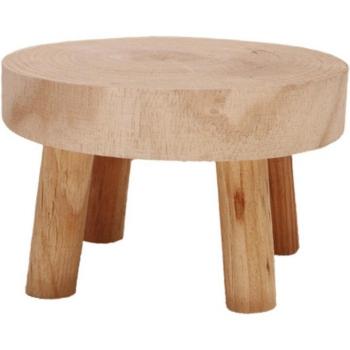 Support de Pot en Bois Massif