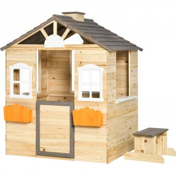 OutSunny “Casa della gioventù” – casetta in legno per bambini 3‑7 anni