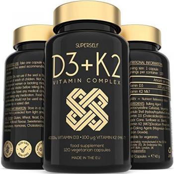 Vitamin D3 K2 MK7 Vegetarian Capsules