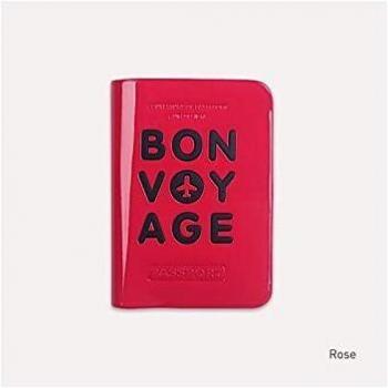 Porte-passeport rose