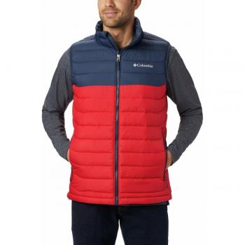 Columbia Powder Lite Chaleco para Hombre, Rojo/Azul, Talla L