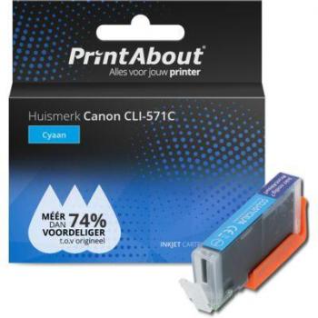 Huismerk Cyaan Inktcartridge voor Canon CLI-571C