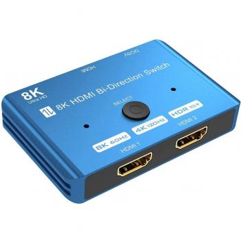 Adaptador Conmutador 8K/4K 2x1 Bidirec