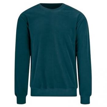 Sweatshirt TRIGEMA TRIGEMA Nicki-Shirt Gr. L, blau (saphir), Damen