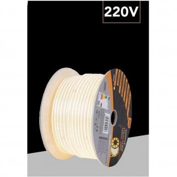 Bobina 100mt Strip LED COB 220V Esterno IP65 Luce Bianco Naturale
