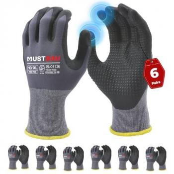 Gants de Protection Mustbau 6 Paires Écran Tactile