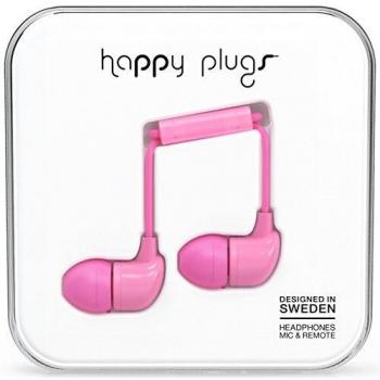Happy Plugs RGB‑Pink In‑Ear Kopfhörer für Apple & Android Geräte