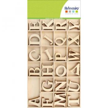 Lettres en bois Artemio Alphabet Majuscule 15 cm