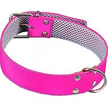 Collar de Cuero con Forro Rosa Arppe