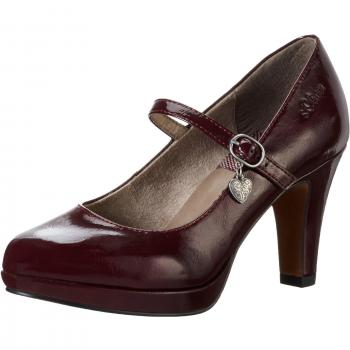 S.Oliver Mary Jane Halbschuhe für Damen, Rot, 36 EU