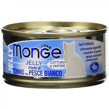 MONGE CAT SUPERPREMIUM JELLY gr.80 fil.tonno/pesce b