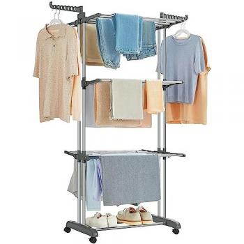 SONGMICS Large Clothes Airer