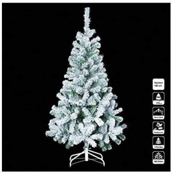 Feeric Luminoso 180 CM Albero Natale Floccato