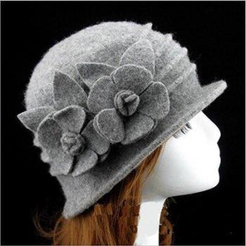 Winter Floral Dome Hat for Ladies