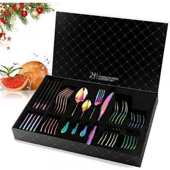 Tableware Cutlery Include Knife/Fork/Spoon/Teaspoon for Home with Gift Box