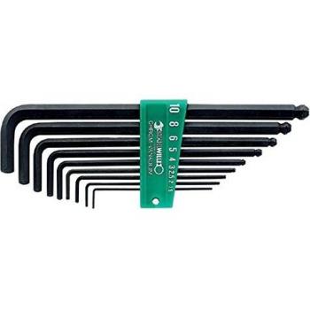 Stahlwille 96432602 Ball End Hex Key Wrench Set, 9 Pieces