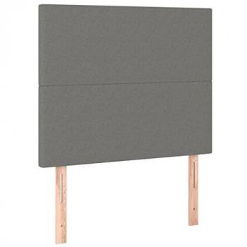 80 cm Dark Grey Fabric LED Headboard