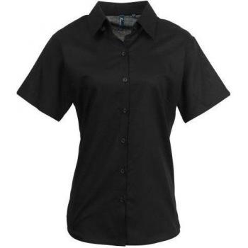Camisa de mujer Oxford Signature de manga corta 8 UK
