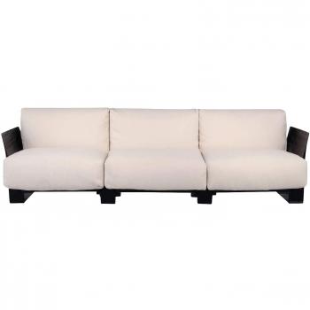 Schwarzes Pop‑Dreisitzer‑Baumwollgestell – 255 × 70 × 94 cm