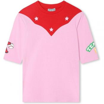 Robe Kenzo KIDS 12A en coton pour fille multicolore rose