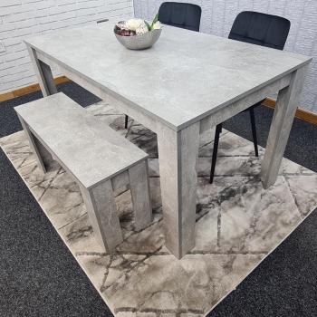 Dining Room Table Set with 2 Chairs and Bench