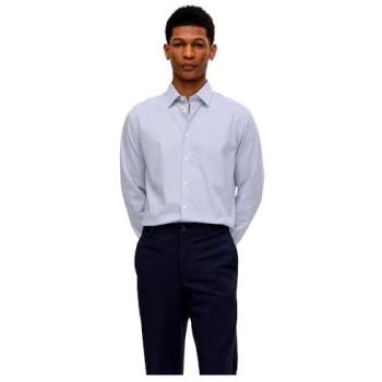 Camicia A Maniche Lunghe Performance Slim Fit True Navy XL con Strisce