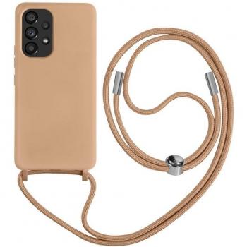 Coque avec Collier en Nylon 80cm Rose pour Samsung Galaxy A53 5G
