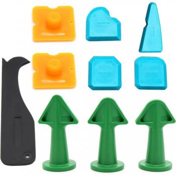 Silicone UltraSet 10 objets – Ensemble épandreur, spatule, buse et outil de nettoyage