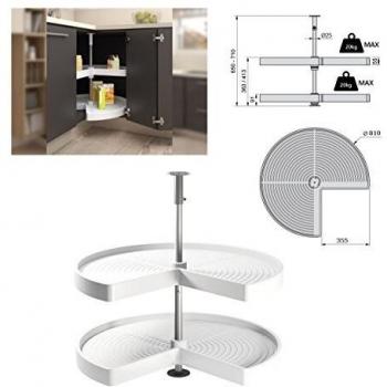 White Revo 3/4 Tray – 900 × 355 mm, D810