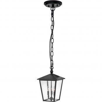 Plafonnier Noir Huntersfield Elstead suspendu IP44