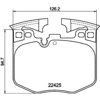 PAGID 8DB 355-025-951 Ensemble de plaquettes de frein HELLA