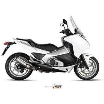 Terminale Audio Mivv in Acciaio Inox e Carbonio, Honda NC750 S/X 2014‑20