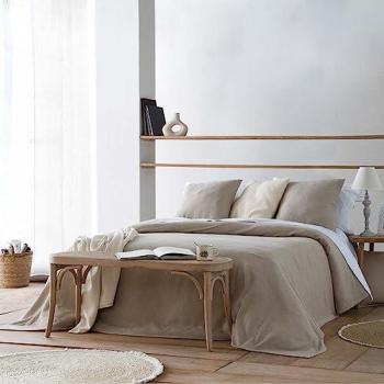 Banqueta de Madera y Rejilla Artesanal