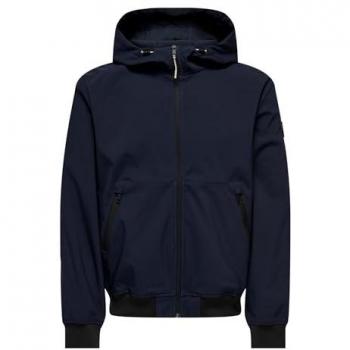 ONLY & SONS Men's Onsbowie Softshell Bomber Jacket, Dark Navy, M