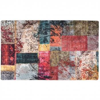 Tapis 120x170 cm patchwork multicolore lavable antidérapant