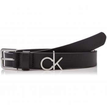 Cinturón Calvin Klein de 2.5cm, modelo CK Slider, color Negro