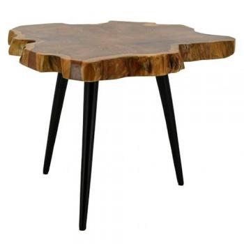 Table basse d'appoint en teck naturel – Aubry Gaspard – Rectangulaire – Contemporain – Design