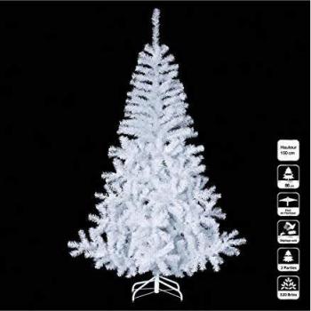 Albero di Natale Artificiale Bianco 150 cm (Jadeo Jja)