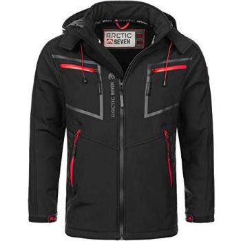 Softshelljacke ARCTIC SEVEN ASPierr 3XL, schwarz, Herren, atmungsaktiv