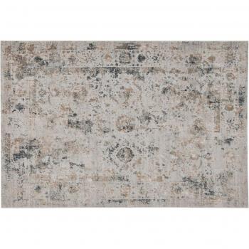 Tappeto beige e blu moderno 230x160 cm