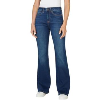 Jeans Willa flare pour femmes – tissu denim, longueur courte