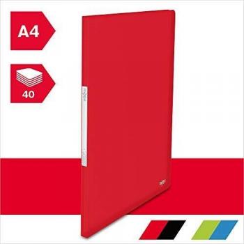 Rexel Choices Translucent Display Book A4 20 Pockets Red